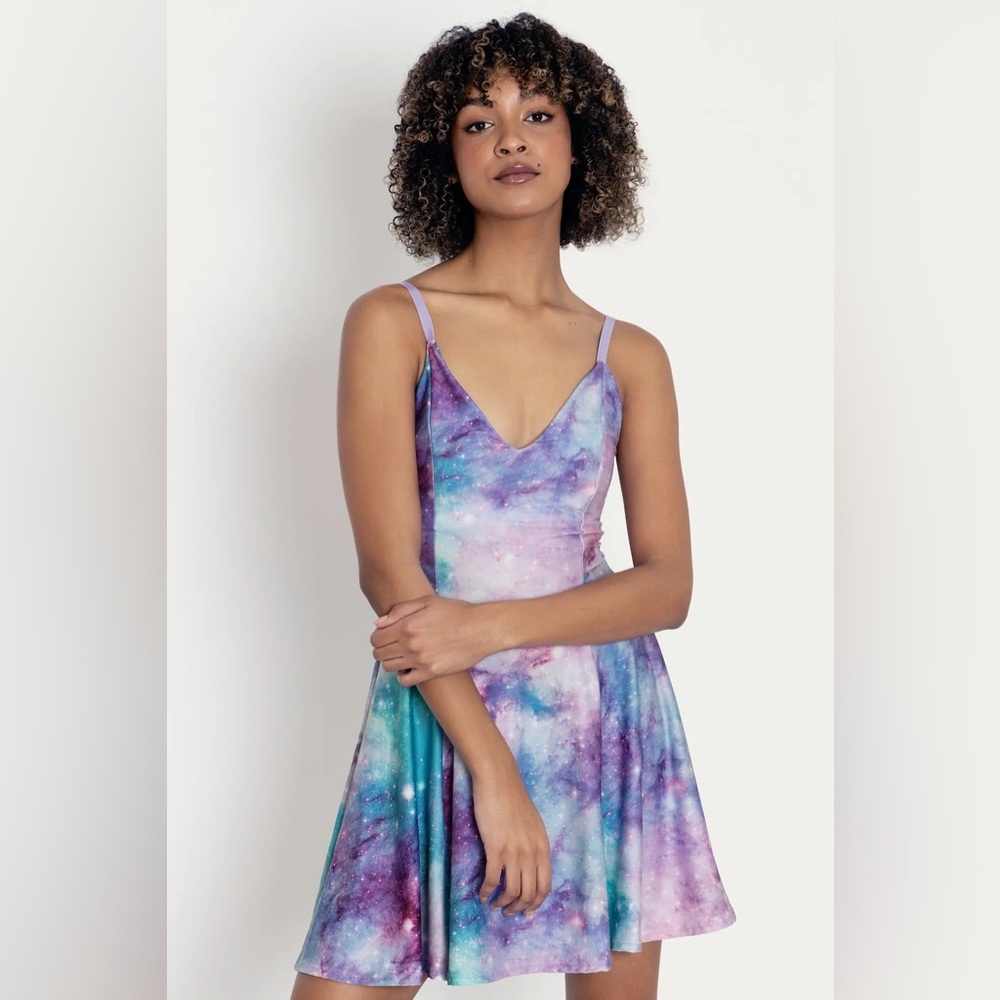 GALAXY FAIRYLAND MINI STRAPPY DRESS XXL Blackmilk